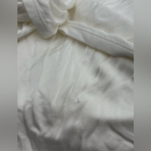 🆕 RAT & BOA 🧿 NWOT Winona White Slinky Cowl Neck Jersey Gown, Sz XS - Picture 14 of 16